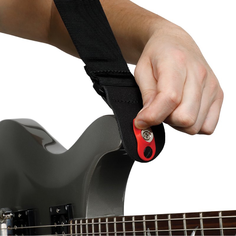 D'Addario 50F05-RLGC The Pad Lock Guitar Strap ストラップロック