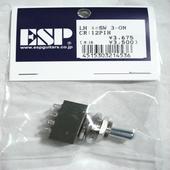 ESP ミニ・トグルスイッチ 12P 3-ON NI|パーツ（ポット類・プリアンプ他）