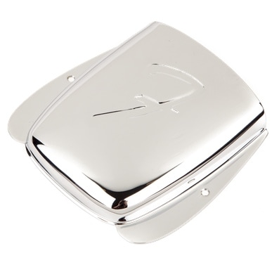 Fender Vintage-Style Jazz Bass "F" Bridge Cover, Chrome �֥�å����С��ҥե��������