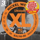 D'addario EXL110-3DBP ���쥭����3���å�����ѥå��ˡ�����ꥪ��