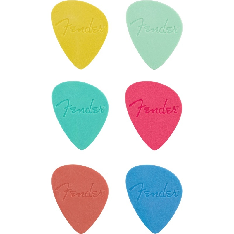 Fender �ԥå� Offset Picks, Multi-Color (6) (�ե������)
