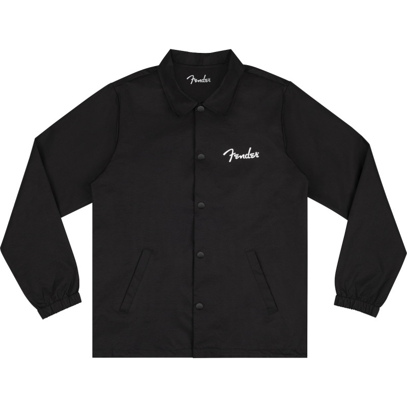 FENDER Spaghetti Logo Coaches Jacket, Black, M������ ���������㥱�åȡҥե��������