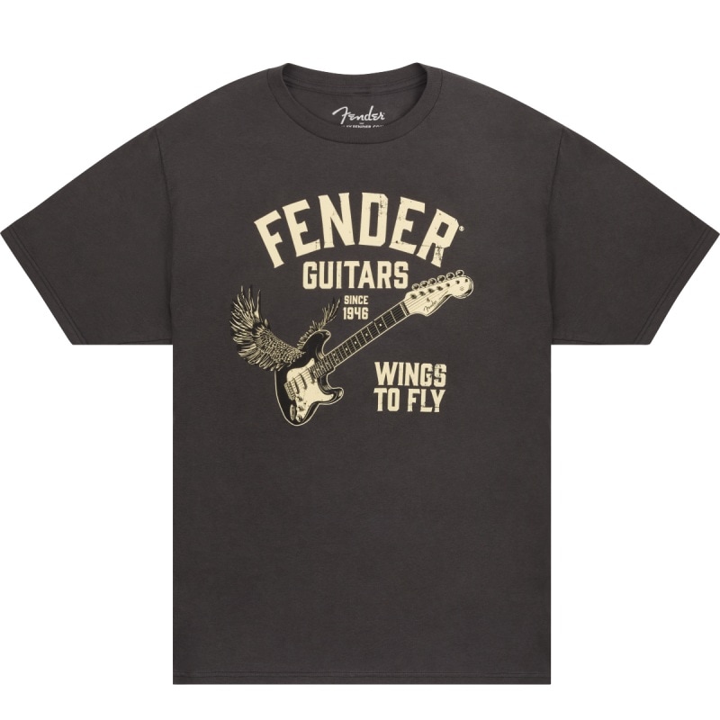 FENDER Wings To Fly T-Shirt, Vintage Black, M������ T����ġҥե��������