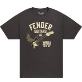 FENDER Wings To Fly T-Shirt, Vintage Black, M Tġҥե