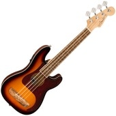 Fender Fullerton Precision Bass Uke, Walnut Fingerboard, Tortoiseshell Pickguard, 3-Color Sunburstҥե