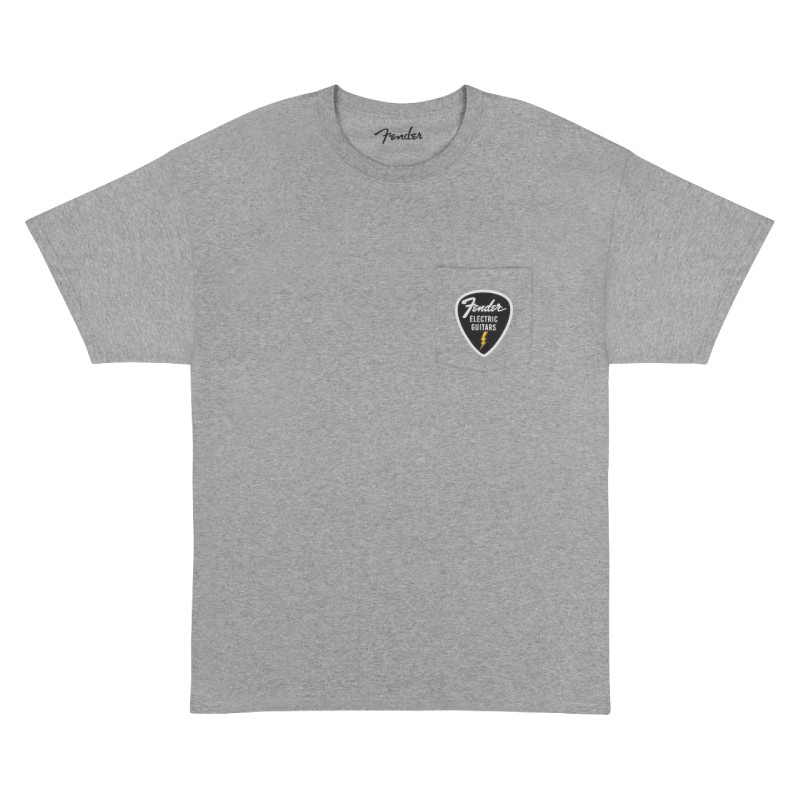 Fender Pick Patch Pocket Tee, Athletic Gray, S������ T����ġҥե��������