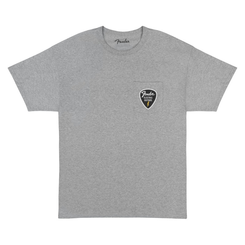 Fender Pick Patch Pocket Tee, Athletic Gray, M������ T����ġҥե��������