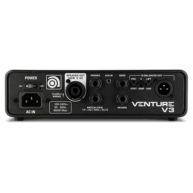 ampeg VENTURE V3 300-Watt ベースヘッドアンプ Amazon | アンペグ AMPEG ベースアンプヘッド 300W VENTURE V3 小型