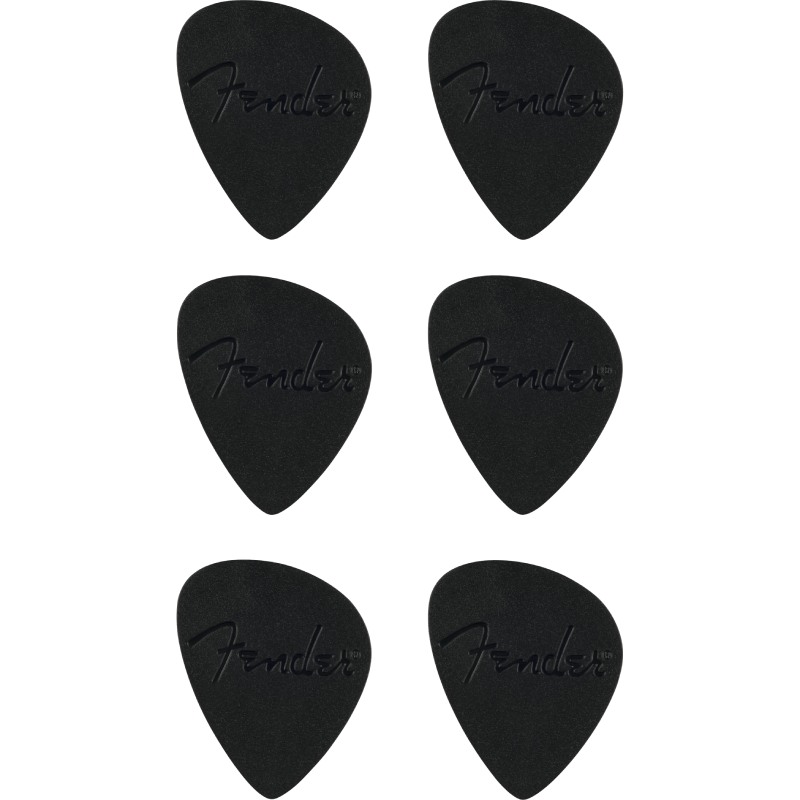 Fender �ԥå� Offset Picks, Black (6) (�ե������)