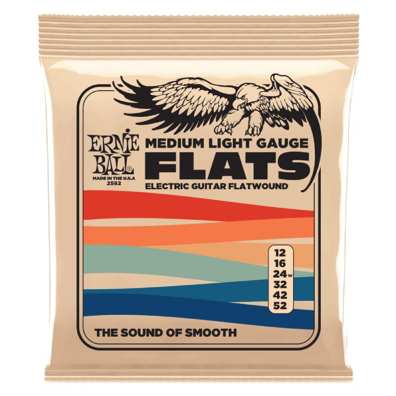 ERNIE BALL 2582 FLATWOUND MEDIUM-LIGHT 12-52 եåȥ復ɥ쥭ҥˡܡ