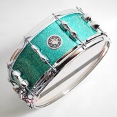 SAKAE SD1455MA/M-TC Turquoise Champagne スネア 展示品 ソフトケース付き〈サカエ〉|スネア|Drums