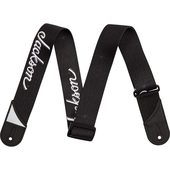 Jackson White Logo Strap, Black, 2  ギターストラップ〈ジャクソン〉|SCHECTER|ストラップ