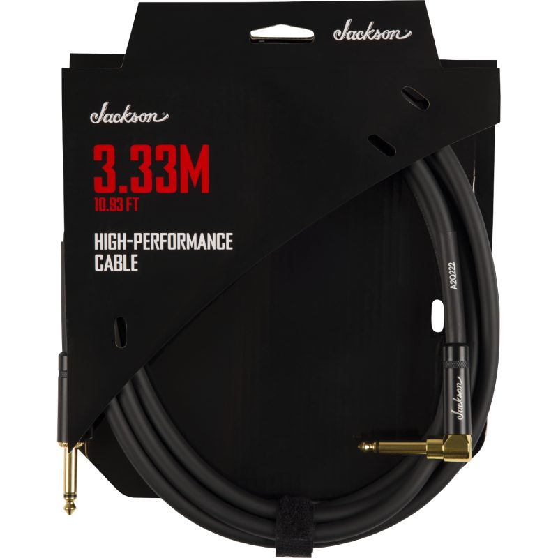 Jackson High Performance Cable, Black, 10.93' (3.33 m) ギター