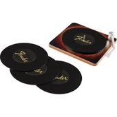 Fender Sunburst Turntable Coaster Set �쥳���ɷ��������������祻�åȡҥե��������