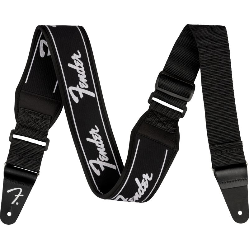 Fender Swell Neoprene Logo Strap, Running Logo, 2.5" ������/�١������ȥ�åסҥե��������