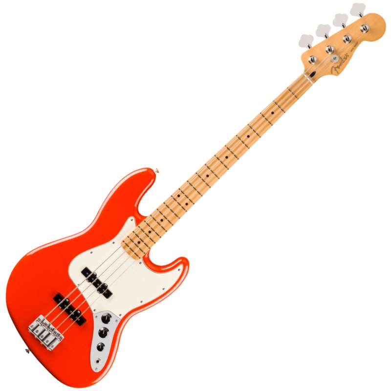 Fender Player II Jazz Bass, Maple Fingerboard, Coral Red