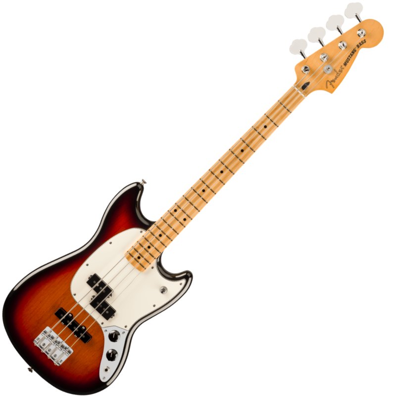 Fender Player II Mustang Bass PJ, Maple Fingerboard, 3-Color