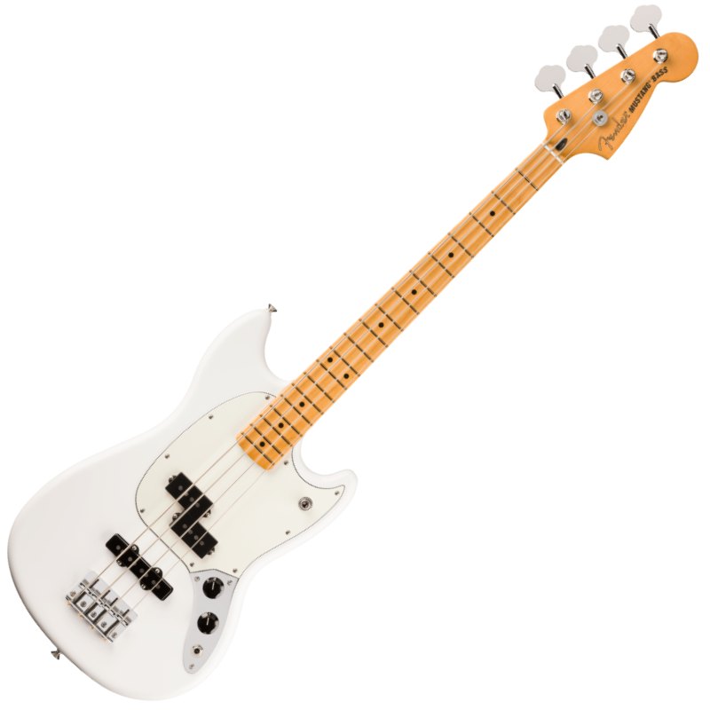 Fender Player II Mustang Bass PJ, Maple Fingerboard, Polar White