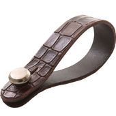 Righton! STRAPS ALLIGATOR LINK Brown ストラップボタン〈ライトオン〉|その他・ストラップ|ストラップ