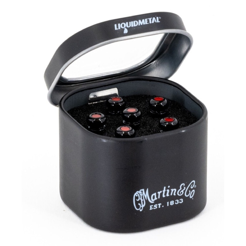 Martin 18APP0012 LUXE Bridge Pins (Gloss Black) �֥�å��ԥ�ҥޡ��ƥ����
