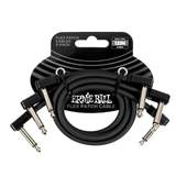 ERNIE BALL 6445 Flex Patch Cables 12  Black 30cm 3セットパック パッチケーブル〈アーニーボール〉|その他|シールド・ケーブル