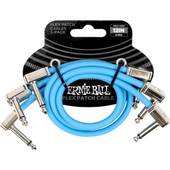 ERNIE BALL 6461 Flex Patch Cables 12  Blue 30cm 3セットパック パッチケーブル〈アーニーボール〉|その他|シールド・ケーブル
