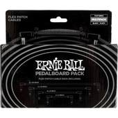 ERNIE BALL 6462 Flex Patch Cables Pedalboard Multi Pack Black パッチケーブルセット 〈アーニーボール〉|その他|シールド・ケーブル