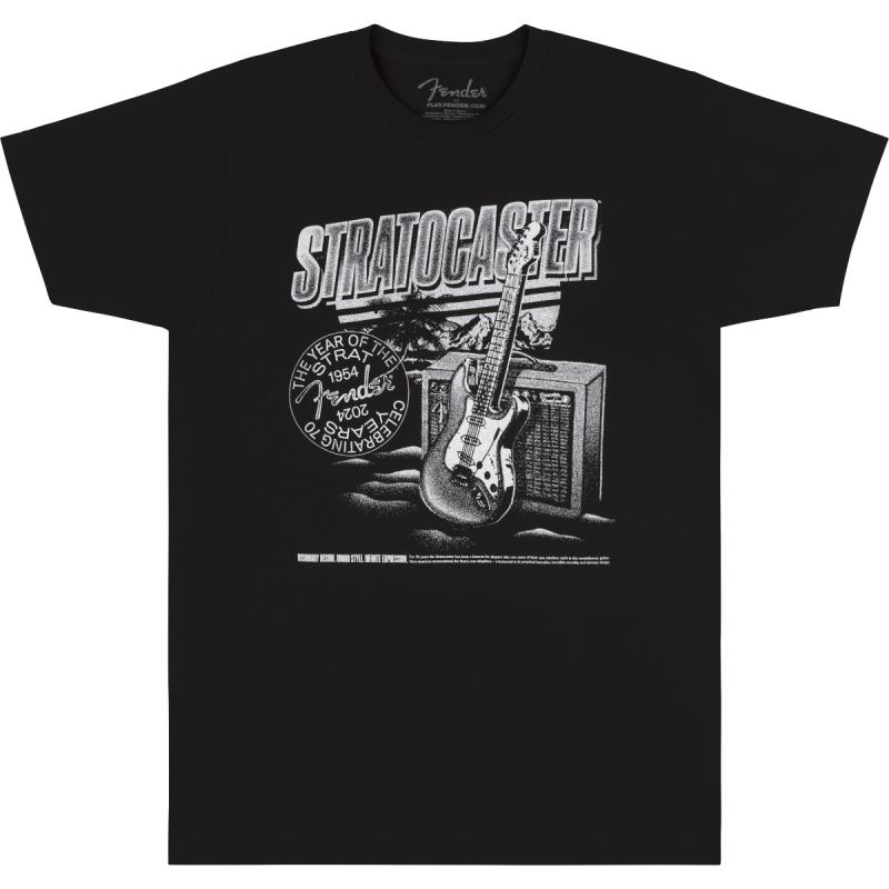 Fender Stratocaster 70th Anniversary, Tee, Black, S������ T����ġҥե��������