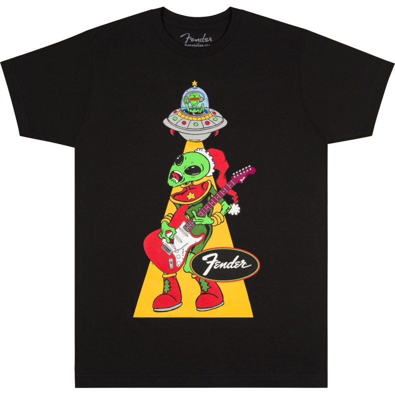 Fender Ugly Christmas Tee, Alien, Blk, M������ T����ġҥե��������