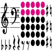 〈楽譜〉〈YMM〉 音符マグネット(2色) |その他|楽譜・教則・雑誌