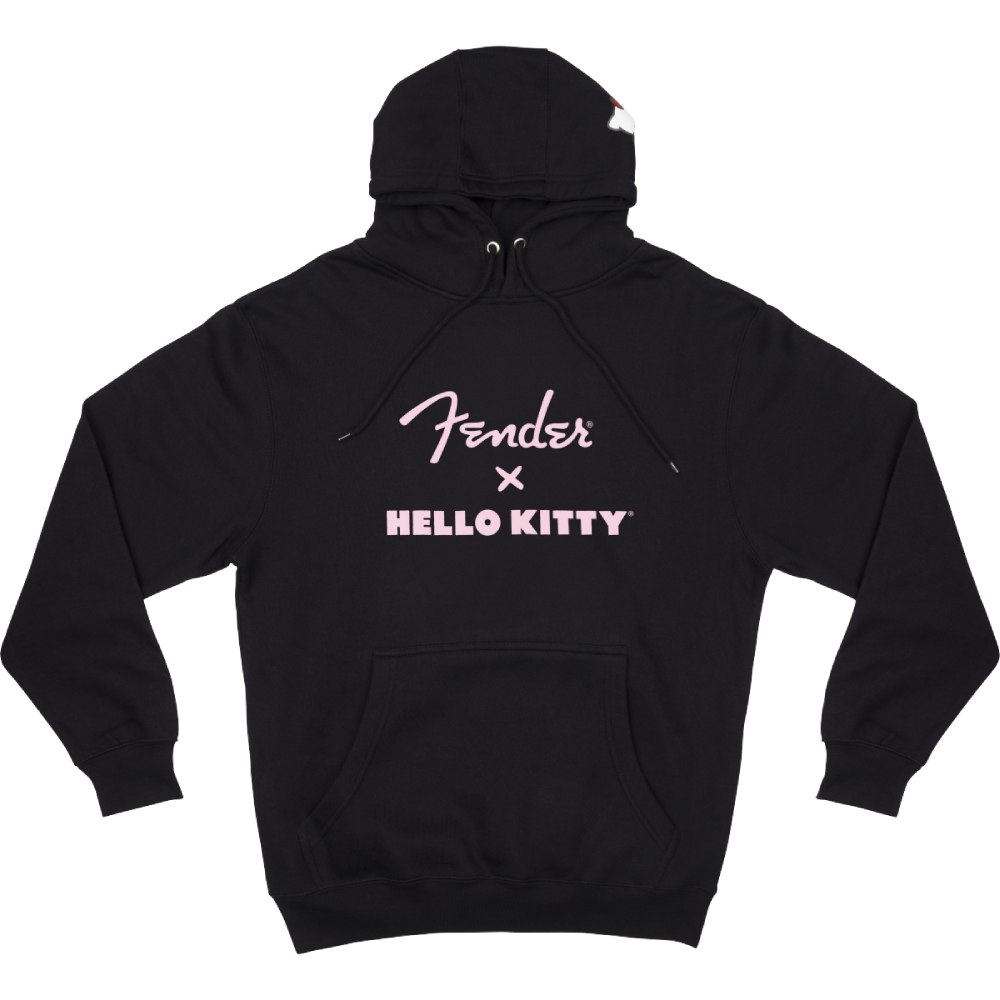 Fender x Hello Kitty Black Logo Hoodie, M������ �ϥ������ƥ� �ѡ������ҥե��������