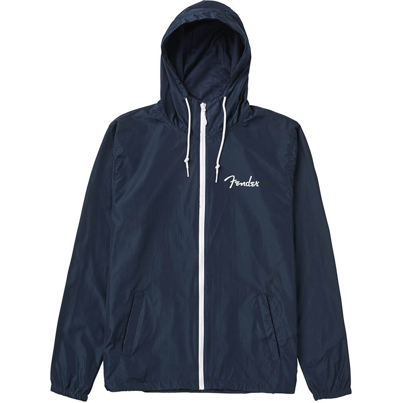 Fender Spaghetti Logo Windbreaker Navy ������ɥ֥쥤���� L�������ҥե��������