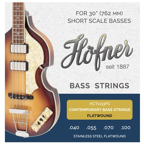 Hofner HCT1133FS Flatwound バイオリンベース専用弦〈ヘフナー
