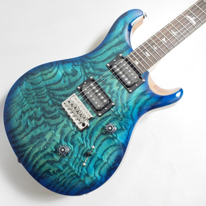 極美品　PRS Custom SE24 Exotic Burled Ash PRS SE Custom 24 Exotic Top Burled Ash Vintage Sunburst
