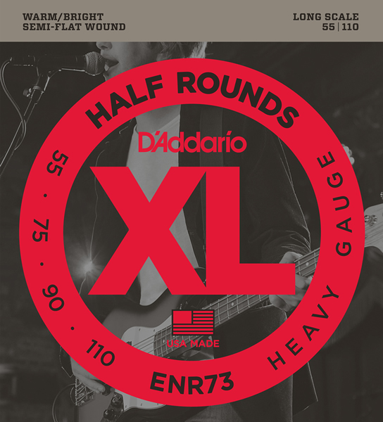D'Addario �١����� HALF ROUNDS (SEMI-FLAT WOUND)ENR73�ҥ����ꥪ��