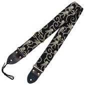 ARIA SPS-2400MO BK(Black) サル柄 ギター・ベース用ストラップ〈アリア〉|ARIA|ストラップ