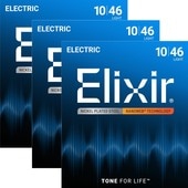 〈3set〉Elixir 12052 NANO WEB ナノウェブ Light .010-.046 エレキギター弦〈エリクサー〉|Elixir|アコースティックギター弦