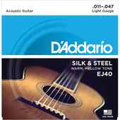 D'addario EJ40 アコースティック弦 Silverplated Wound〈ダダリオ〉|D'addario|アコースティックギター弦