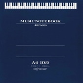 〈楽譜〉〈デプロ〉音楽5線ノート(A4/10段)鍵盤図付き 3902|その他|楽譜・教則・雑誌