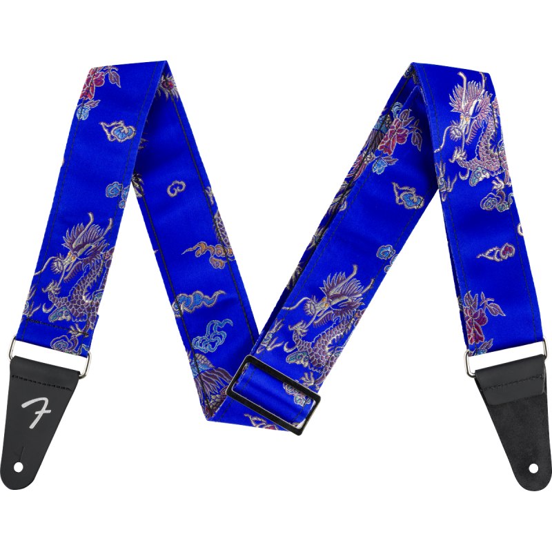 Fender Satin Dragon Strap, Royal Blue ギターストラップ〈フェンダー