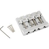 Fender HiMass String-Through 4-String Bass Bridge Assembly With Brass Saddles, Chrome〈フェンダー〉|パーツ(ペグ・