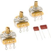 Fender Stratocaster Split Shaft Potentiometer and Capacitor Kit, 3-Pack ポットセット〈フェンダー〉|Fender|Electri