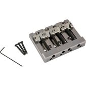 Fender Fender HiMass String-Through 4-String Bass Bridge Assembly With Brass Saddles, Black Chrome〈フ