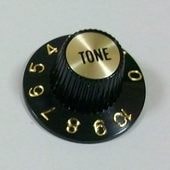 Montreux No.8250/Inch Sombrero Knob Tone Gold ノブ〈モントルー〉|Montreux|パーツ(ペグ・ブリッチ・ナット他)