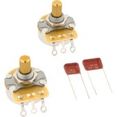 Fender Telecaster Solid Shaft Potentiometer and Capacitor Kit, 2-Pack ݥåȡҥե