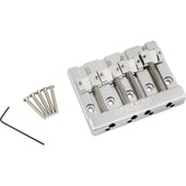 Fender HiMass 4-String Bass Bridge Assembly With Zinc Saddles, Chrome〈フェンダー〉|パーツ(ペグ・ブリッチ・ナット他)
