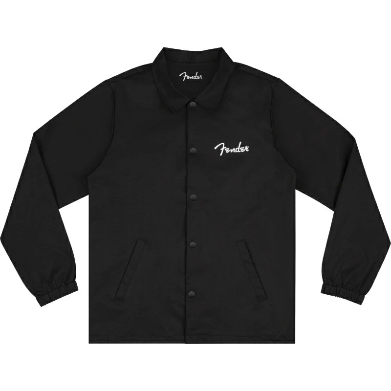 FENDER Spaghetti Logo Coaches Jacket, Black, S������ ���������㥱�åȡҥե��������