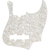 Fender Pickguard, Jazz Bass, White Pearloid, 10-Hole Mount, 4-Ply �ԥå������� �ե������