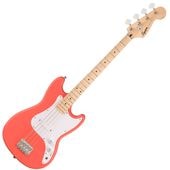 Squier by Fender Sonic Bronco Bass, Maple Fingerboard, White Pickguard, Tahitian Coral �����磻�� �ե������