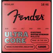 Fender 4250 Ultracore Guitar Strings, Nickel Plated Steel, Bullet End, 4250R Gauges .010-.046 ���쥭�������� �ե������